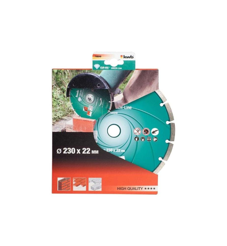Disque de coupe diamant Green-Line kwb 230 mm