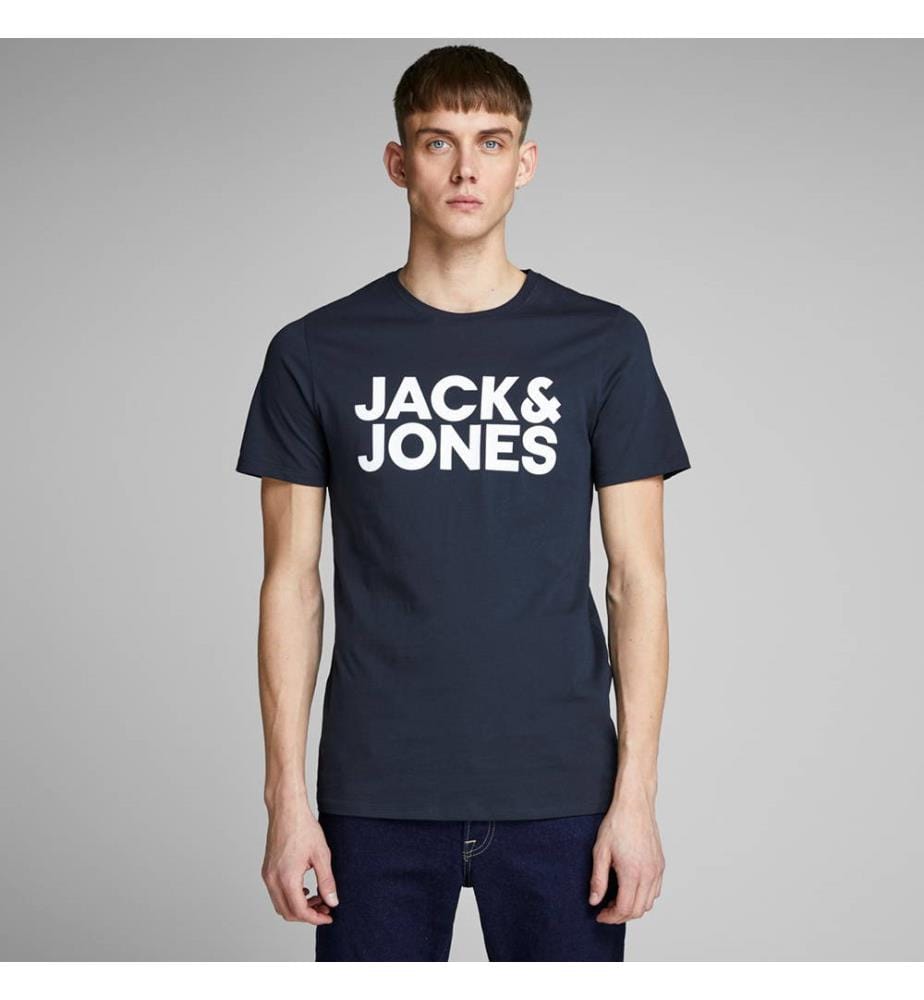 T-Shirt Corp Logo Slim Fit - Blu Marino
