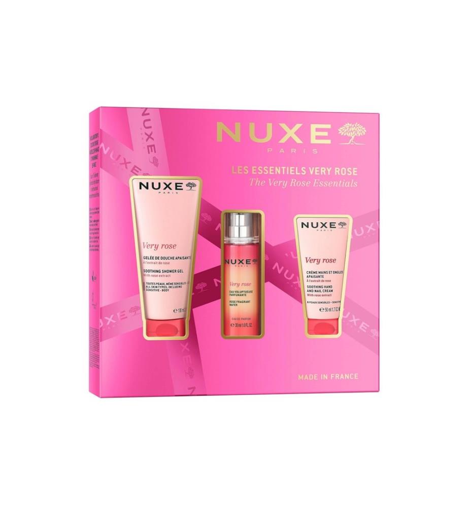 NUXE Körperpflegeset Very Rose Essentials 3-teilig