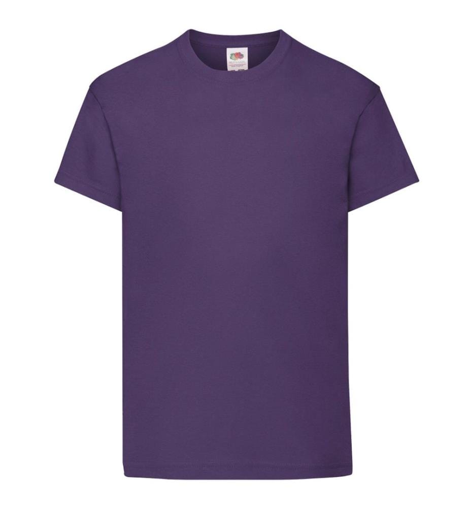 Fruit Of The Loom Kinder Original Kurzarm T-Shirt