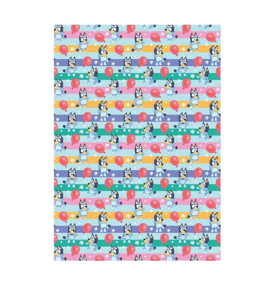Bluey - Ballon-Ärmel-Geschenkpapier-Set, Papier