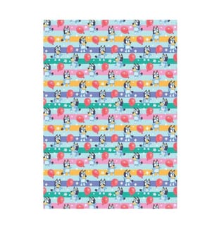 Bluey - Ballon-Ärmel-Geschenkpapier-Set, Papier