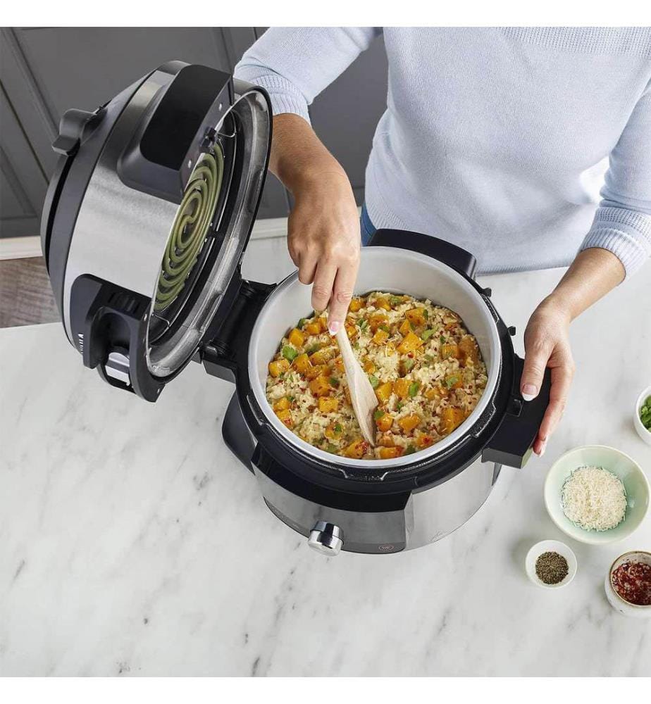 14-in-1-Multicooker - Silber, Schwarz
