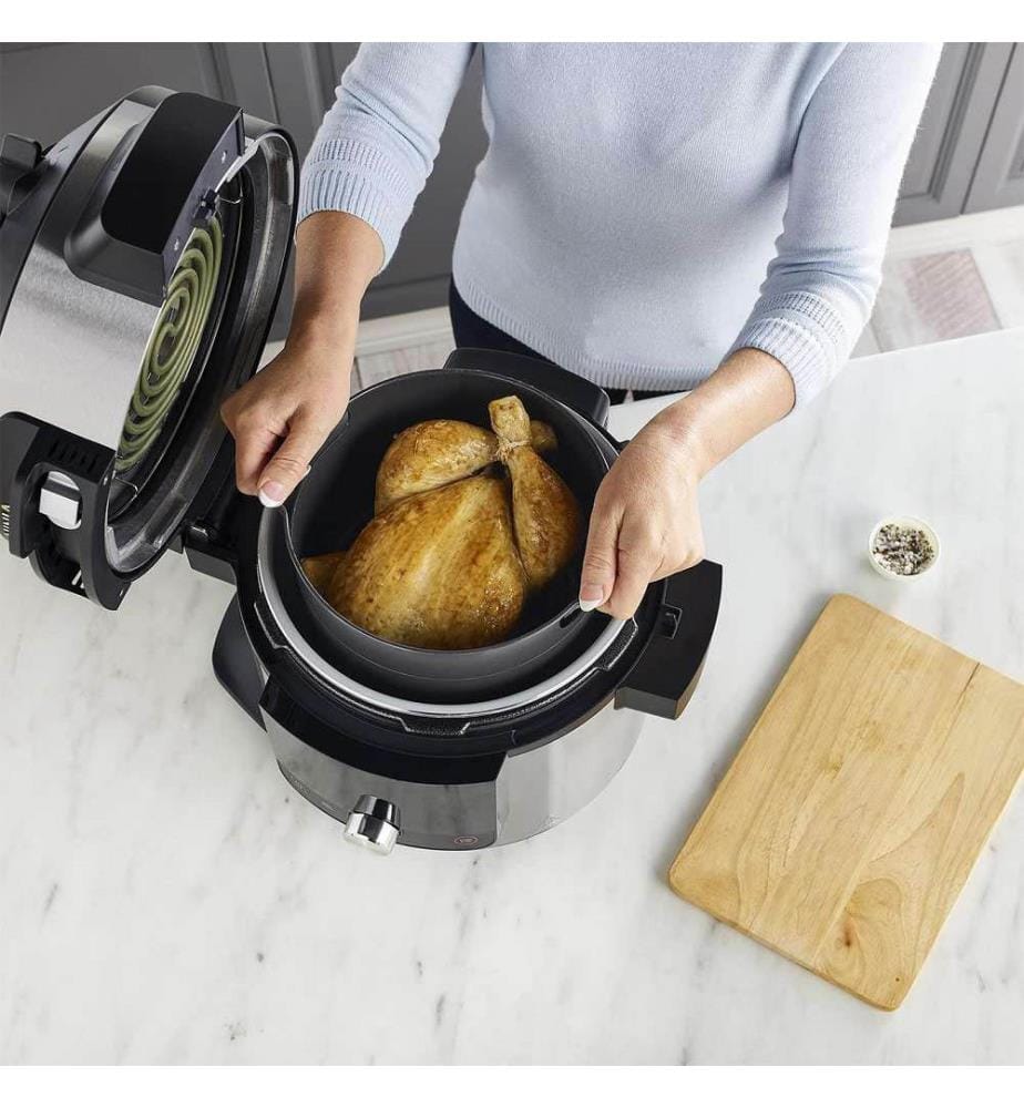 14-in-1-Multicooker - Silber, Schwarz
