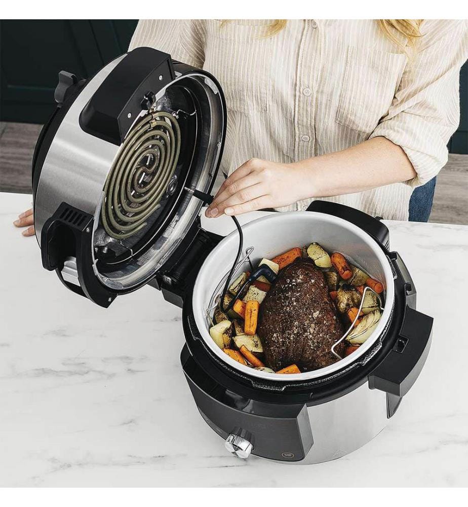 14-in-1-Multicooker - Silber, Schwarz