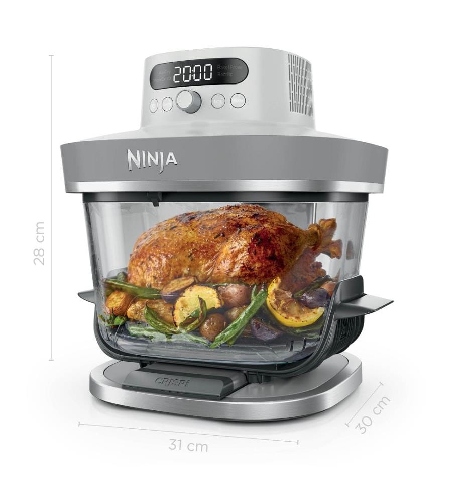 Crispi Pro 5-in-1-Heissluftfritteuse aus Glas – Grau","detected_source_language":"FR