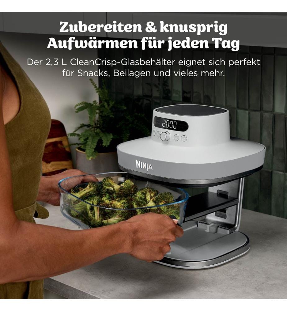 Crispi Pro 5-in-1-Heissluftfritteuse aus Glas – Grau","detected_source_language":"FR