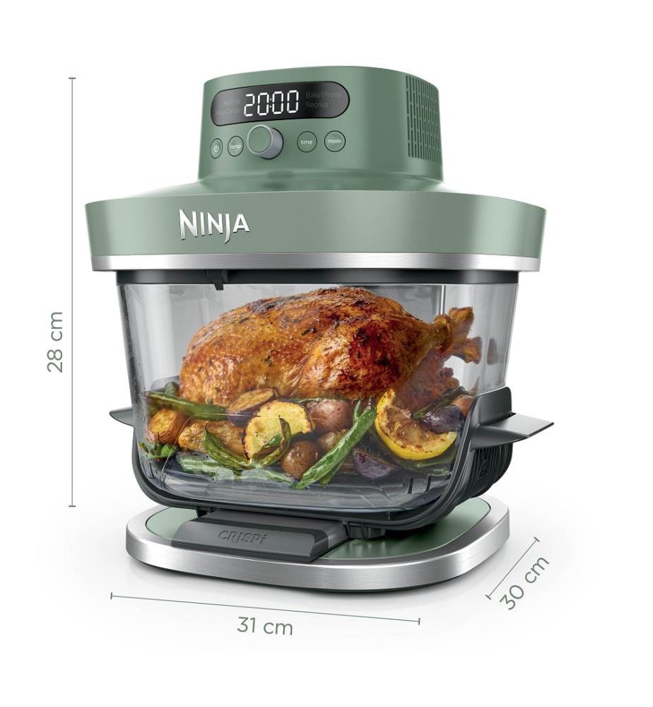 Crispi Pro 5-in-1-Heissluftfritteuse aus Glas – Grün","detected_source_language":"FR