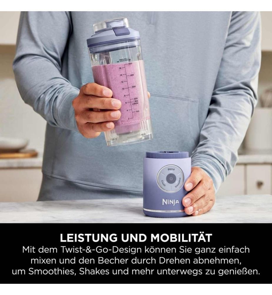 Blast Max Wiederaufladbarer Blender - Hellviolett