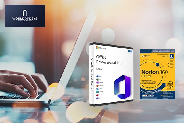 Microsoft Office 2024 Pro Plus und Norton 360 gratis dazu
