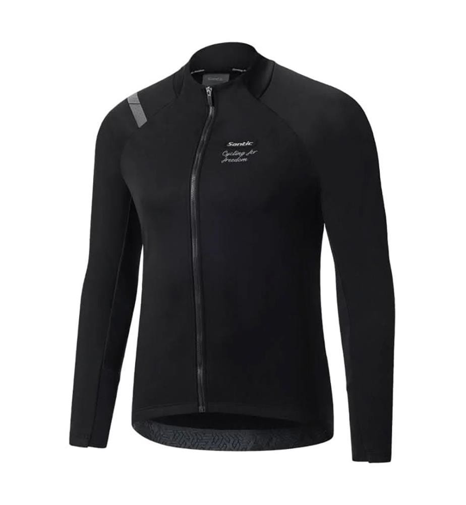 Winddichtes Radsporttrikot 6-16°C - Schwarz