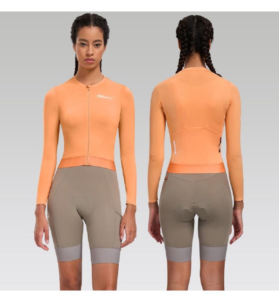 Langarm-Trikot „Qing“ - Orange