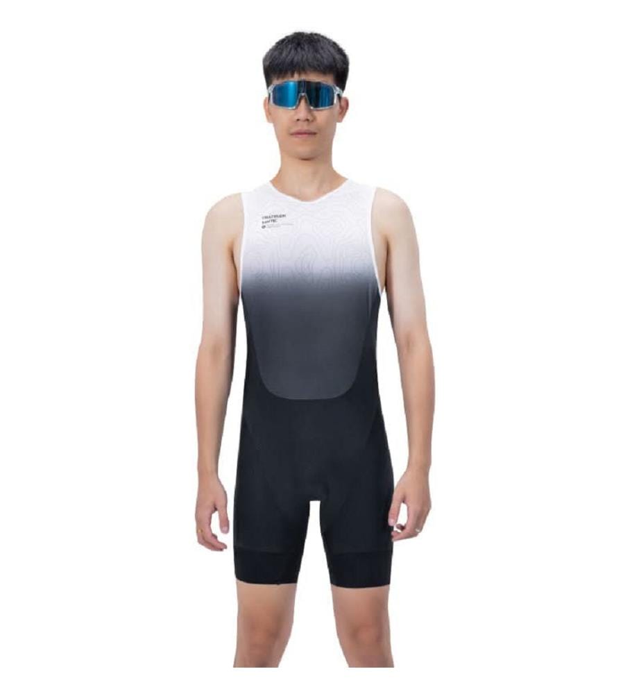 Ärmelloser Triathlon-Anzug - Schwarz