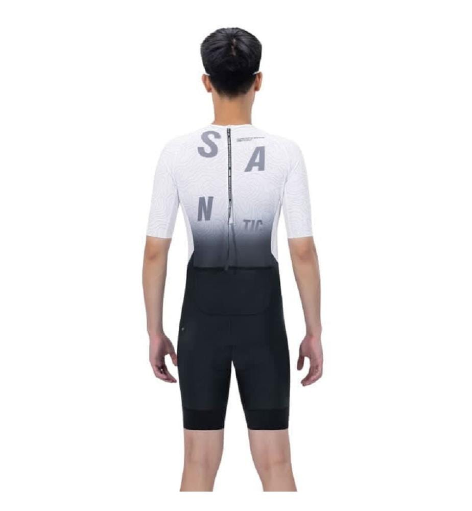 Triathlon-Anzug mit langen Ärmeln - Schwarz