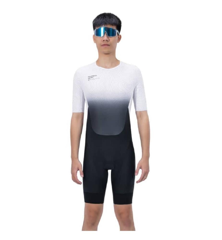 Triathlon-Anzug mit langen Ärmeln - Schwarz