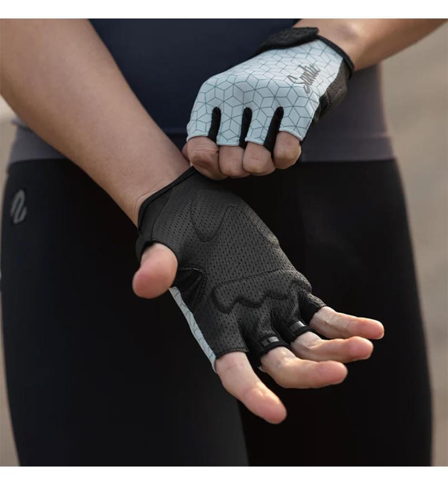 Fingerlose Fahrradhandschuhe - Schwarz