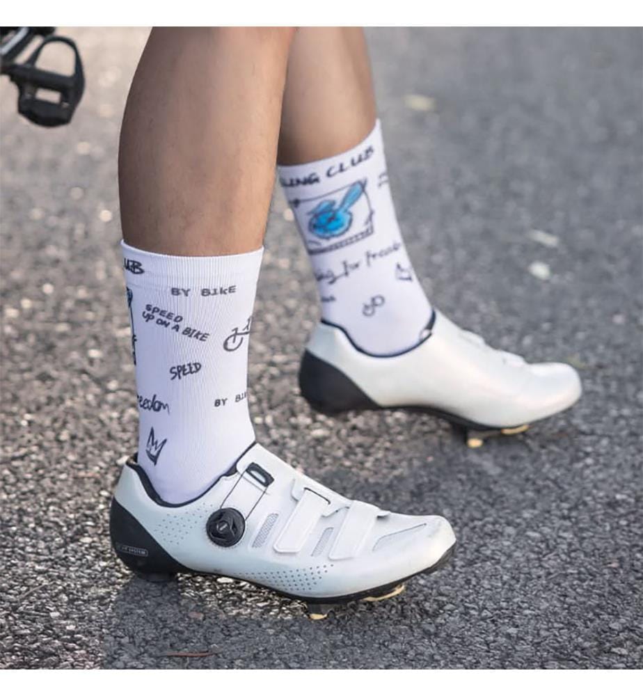 Radsport-Socken - Weiss