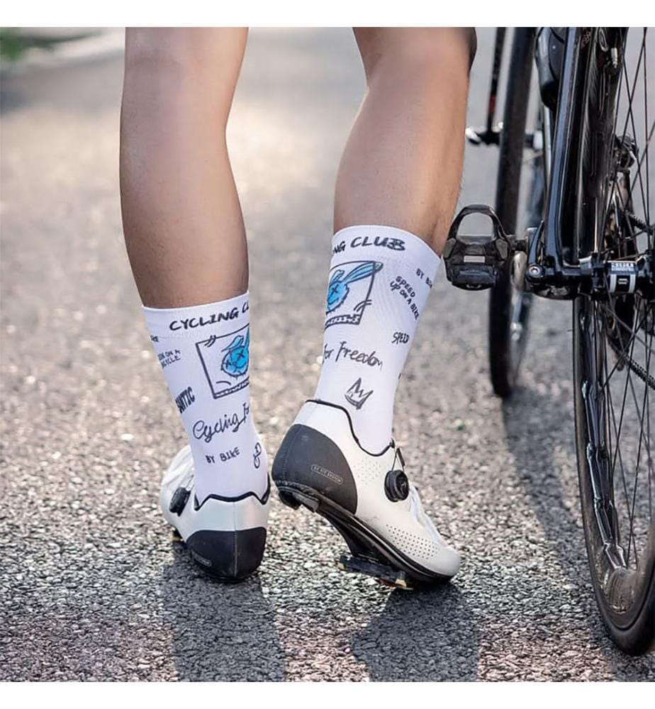Radsport-Socken - Weiss