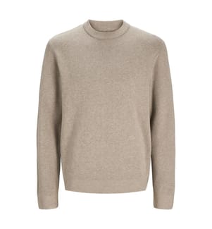 Strickpullover in lässiger Passform – Beige