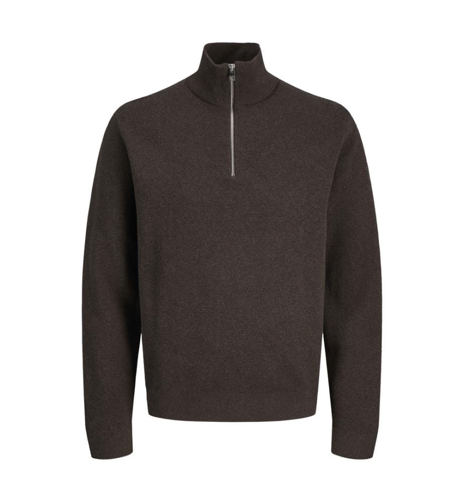 Strickpullover mit halbem Reissverschluss – Delicioso