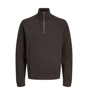 Strickpullover mit halbem Reissverschluss – Delicioso