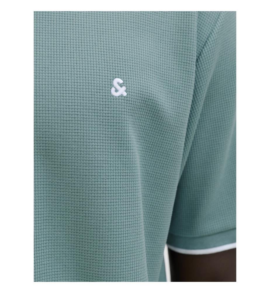 JJEAUSTIN-Poloshirt – Mineralblau