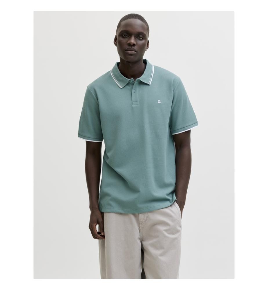 JJEAUSTIN-Poloshirt – Mineralblau