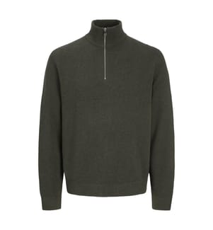 Strickpullover „Stitch“ mit halbem Reissverschluss – Rosin