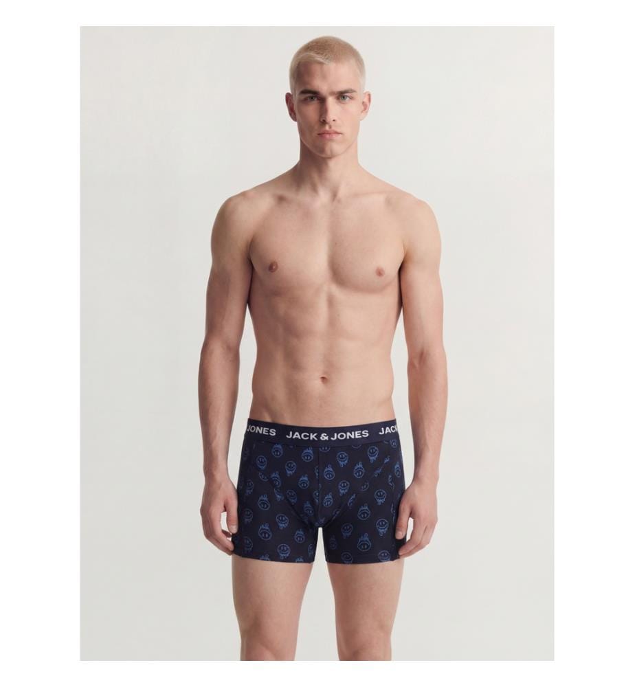 3er-Pack Boxershorts „Smiley“ – Schwarz