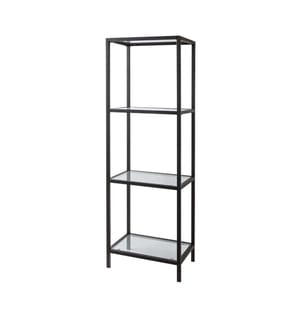 Sirk Regal - 36x24x113 cm - Schwarz