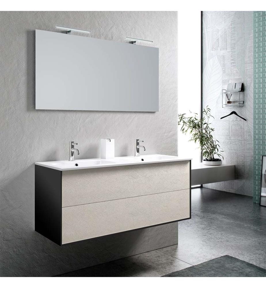 Ago havanna stein, 5-teilige Doppel-Toilettengarnitur