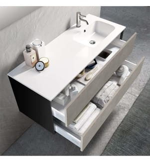 Gruppe Salz Bad Waschbecken DX 4 Stück Ago havanna Stein