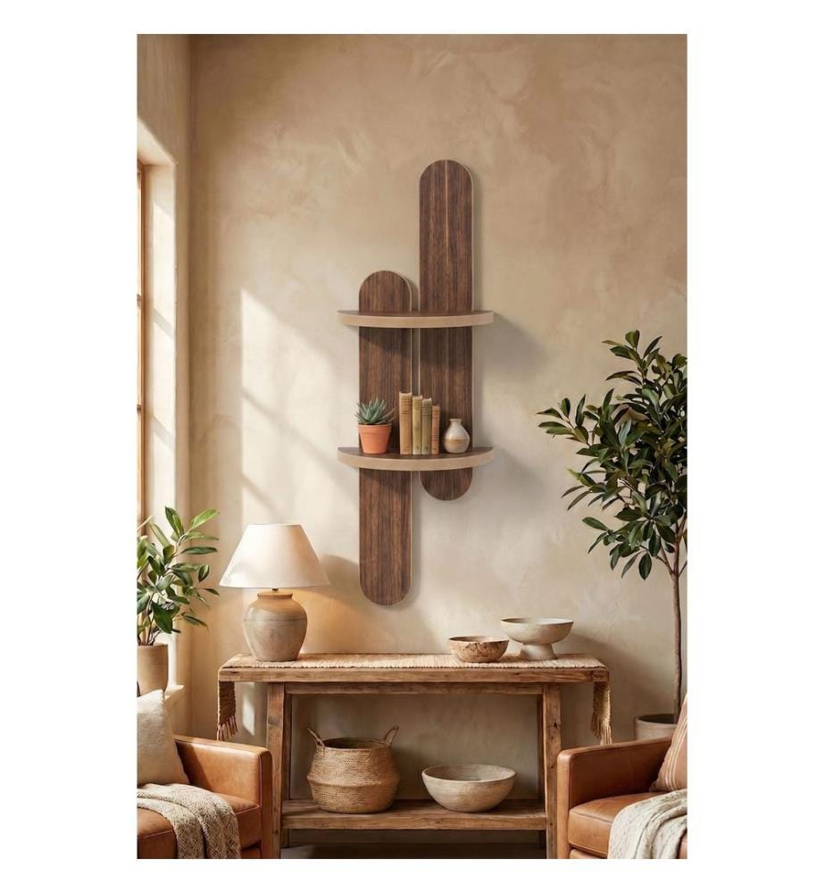 Mensola a muro, 100% MDF, Wengé