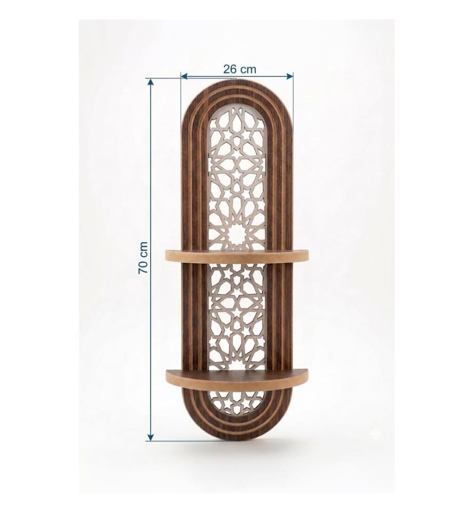 Mensola a muro, 100% MDF, Wengé