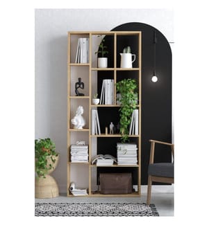 Libreria, Rovere Zaffiro, Pannello Truciolare Rivestito in Melaminico