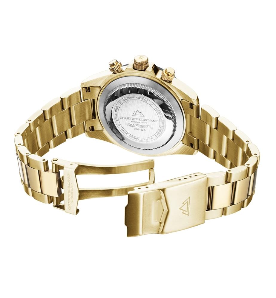 Uhr Grand Mont Ceramic – Blau & Gold
