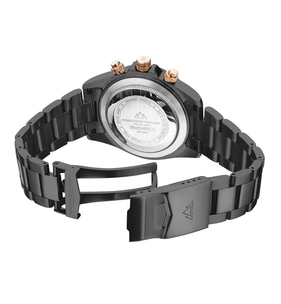 Uhr Grand Mont Ceramic – Blau & Silber/Gold