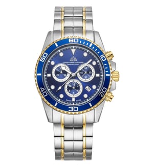Herrenuhr Marine Chrono II – Silber & Blau