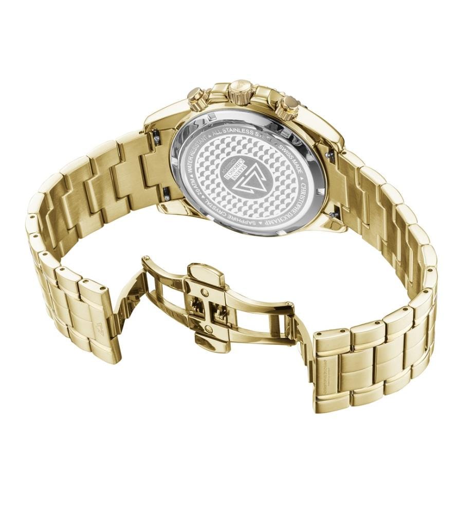 Herrenuhr Marine Chrono II – Gold & Schwarz