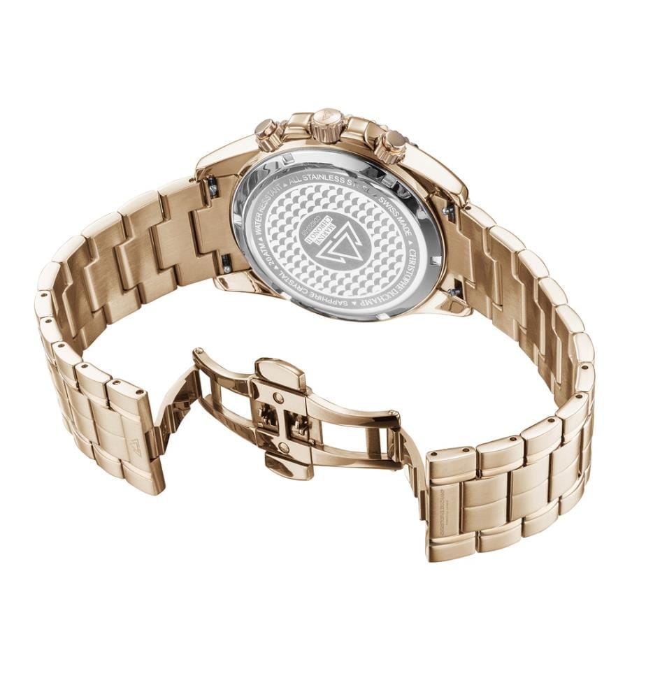 Herrenuhr Marine Chrono II – Roségold & Schwarz