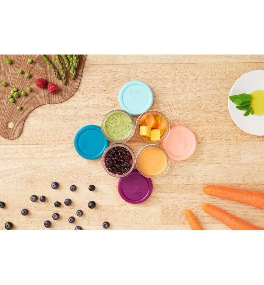 Lot de 4 contenants alimentaires en verre - 220 ml