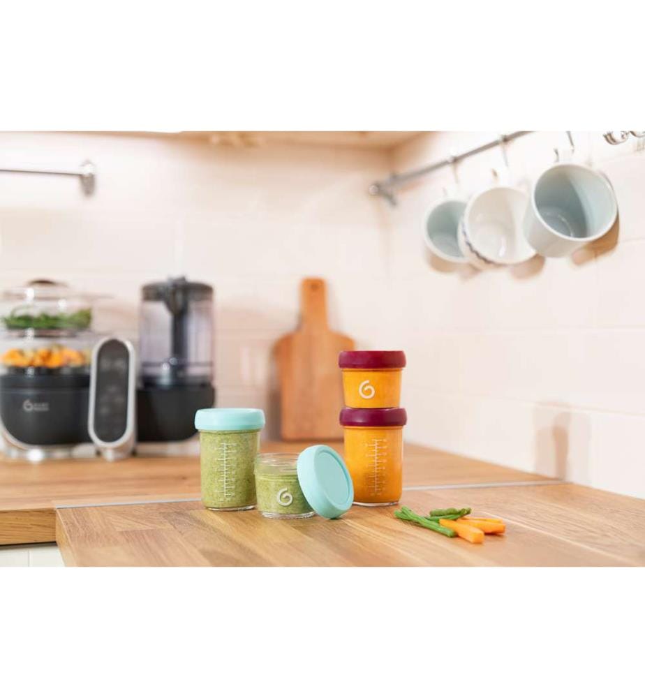 Lot de 4 contenants alimentaires en verre - 220 ml