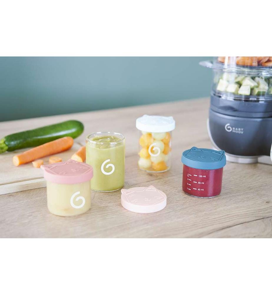 Lot de 9 pots de conservation en verre
