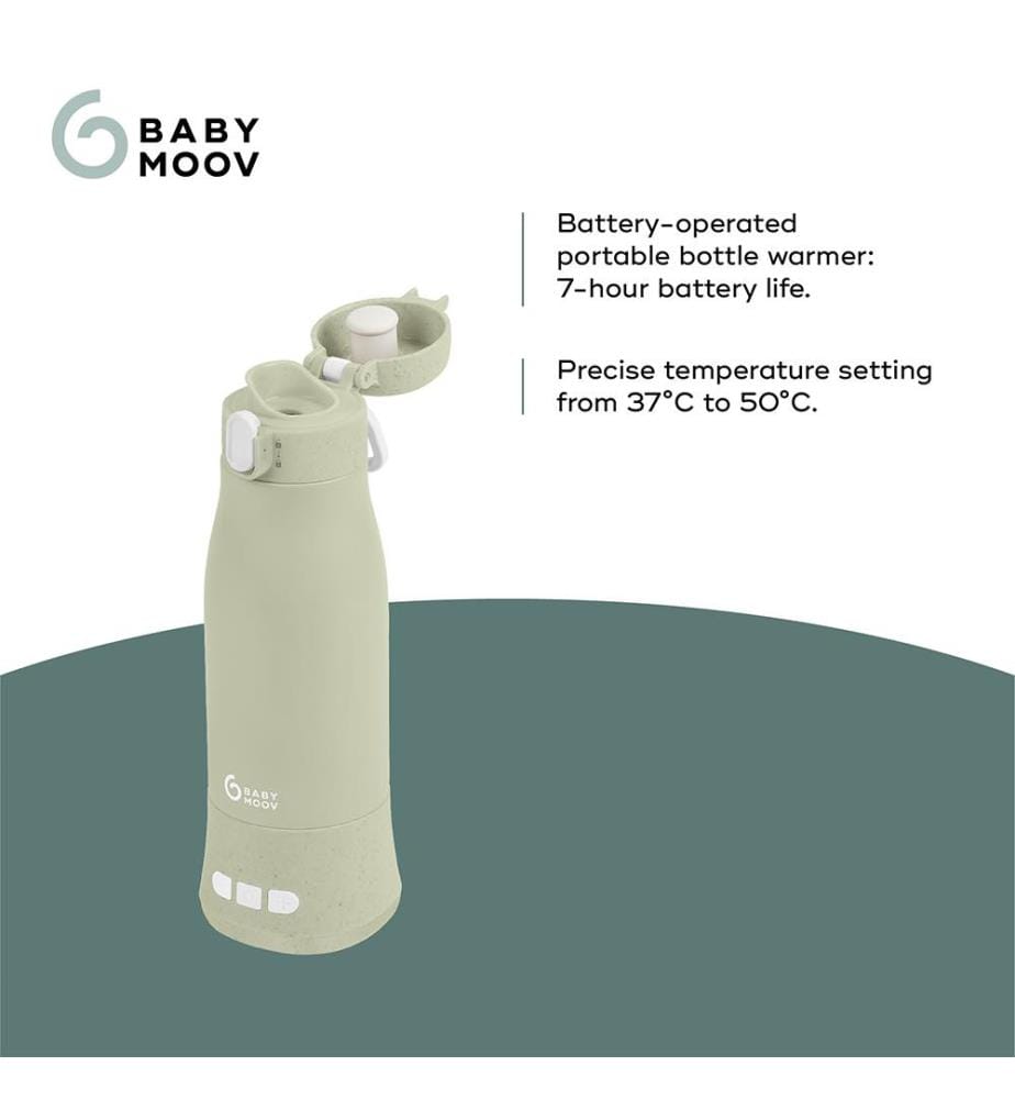 Chauffe-biberon nomade rechargeable - Vert Sauge