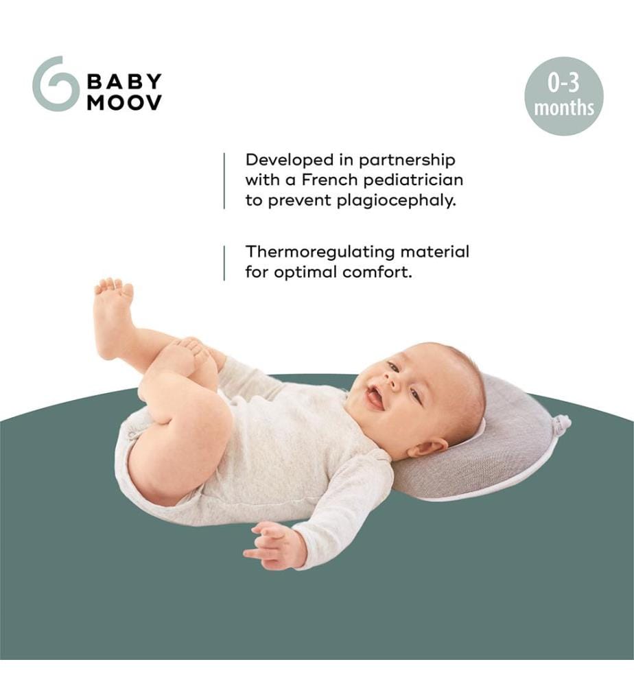 Appuie-tête ergonomique pour bébé - Gris