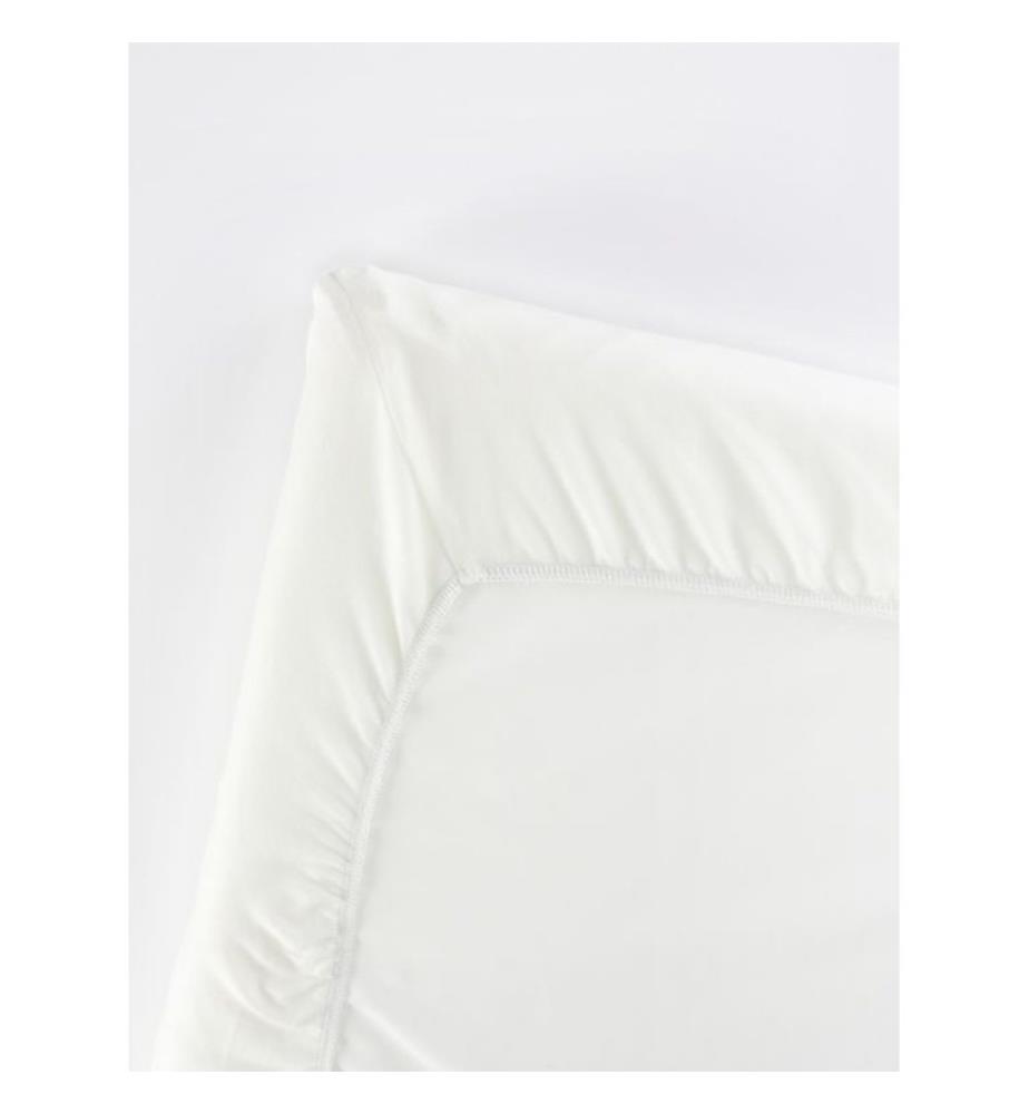 Drap-housse pour lit parapluie - Blanc