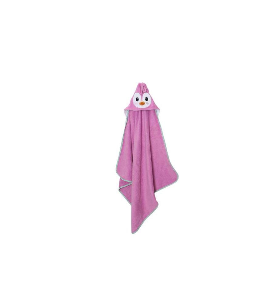 Serviette de bain à capuche - Pingouin