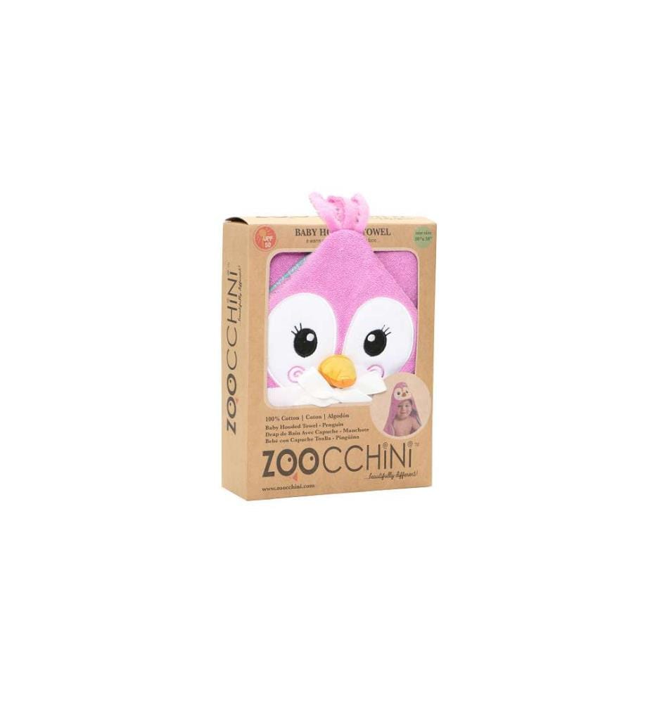Serviette de bain à capuche - Pingouin