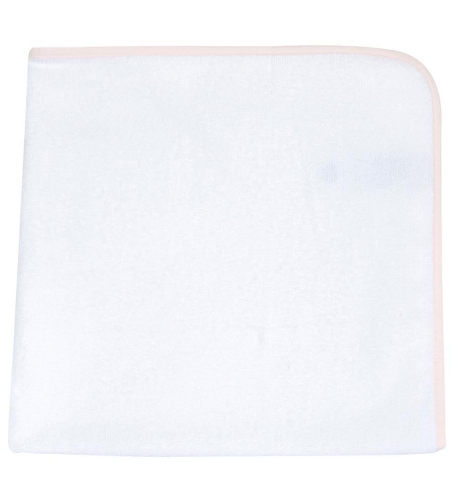 Cape de bain 76 × 76 cm - Blanc et Rose Clair