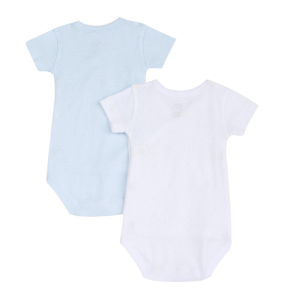 Set di 2 body - Bianco e azzurro